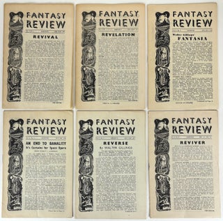 Item #31544 FANTASY REVIEW [later SCIENCE-FANTASY REVIEW]. (all published). FANTASY REVIEW ....
