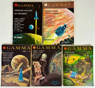 Item #31553 GAMMA. (Five issues, all published). GAMMA: NEW FRONTIERS IN FICTION. 1963 -...