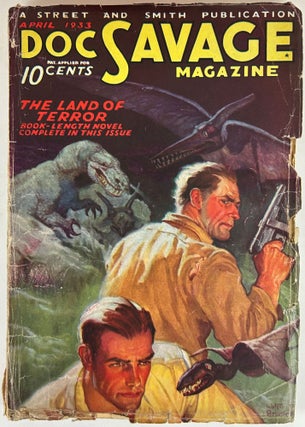 Item #31888 DOC SAVAGE MAGAZINE. "The Land of Terror." Number 2 Volume 1, Kenneth Robeson, Lester...