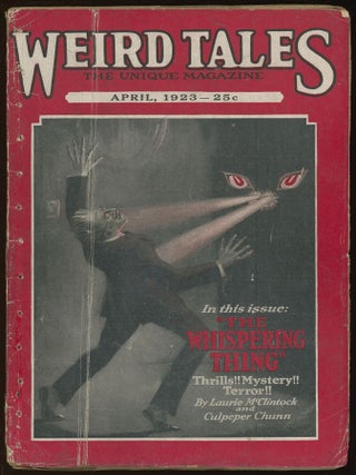 Item #32049 WEIRD TALES. WEIRD TALES. April 1923. . Edwin Baird, No. 2 Volume 1