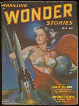 Item #32237 THRILLING WONDER STORIES. JACK VANCE, 1951. . Sam Merwin THRILLING WONDER STORIES....
