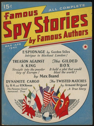 Item #32618 FAMOUS SPY STORIES. FAMOUS SPY STORIES. March-April 1940. . Robert W. Lowndes, No. 2...