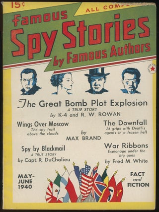 Item #32619 FAMOUS SPY STORIES. FAMOUS SPY STORIES. May-June 1940. . Robert W. Lowndes, No. 3...