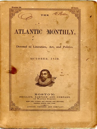 Item #32929 "The Wondersmith" in THE ATLANTIC MONTHLY. Fitz James O'Brien, THE ATLANTIC MONTHLY....