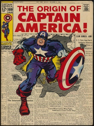 Item #32999 CAPTAIN AMERICA NUMBER 109: The Hero That Was. CAPTAIN AMERICA. January 1969 ., Stan...