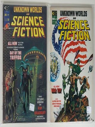 Item #33010 UNKNOWN WORLDS OF SCIENCE FICTION (1975). Issues 1-6. STAN LEE PRESENTS: UNKNOWN...