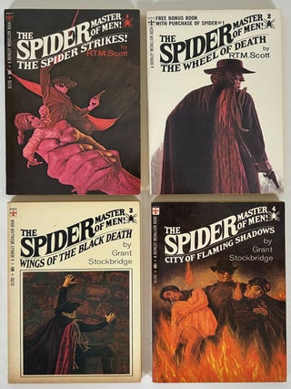 Item #33012 THE SPIDER: THE SPIDER STRIKES, THE WHEEL OF DEATH, WINGS OF BLACK DEATH, CITY OF...