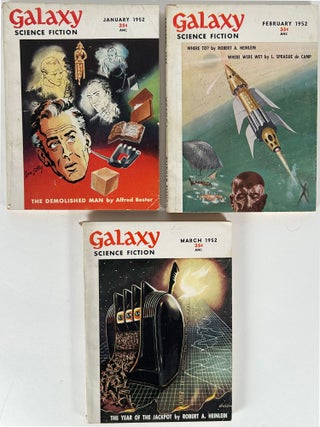 Item #33461 THE DEMOLISHED MAN in GALAXY SCIENCE FICTION January-March, 1952. Alfred Bester,...