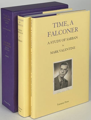 Item #33543 TIME, A FALCONER: A STUDY OF SARBAN by Mark Valentine with DISCOVERY OF HERETICS:...