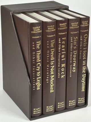 Item #33637 SELECTED STORIES OF MANLY WADE WELLMAN VOLUMES 1 through 5: THIRD CRY TO LEGBA AND...