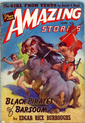 Item #33899 AMAZING STORIES. Edgar Rice Burroughs, 1941. . AMAZING STORIES. June, B G. Davis, No....