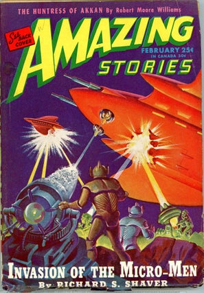 Item #33918 AMAZING STORIES. AMAZING STORIES. February 1946. ., Bernard G. Davis, No. 1 Volume 20