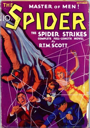 Item #34707 THE SPIDER. 1933. . Rogers Terrill THE SPIDER. October, Number 1 Volume 1
