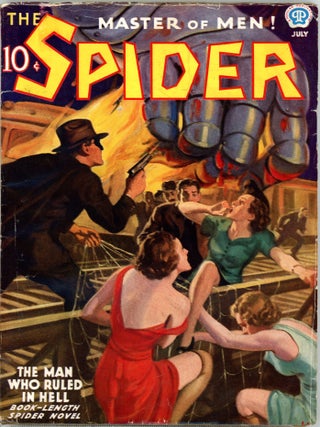 Item #34758 THE SPIDER. 1937. . Rogers Terrill THE SPIDER. July, Number 2 Volume 12