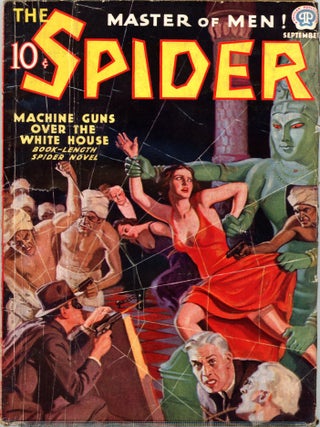 Item #34760 THE SPIDER. 1937. . Rogers Terrill THE SPIDER. September, Number 4 Volume 12