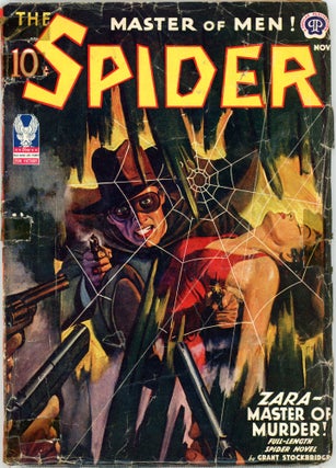 Item #34822 THE SPIDER. 1942. . Harry Widmer THE SPIDER. November, Number 2 Volume 28