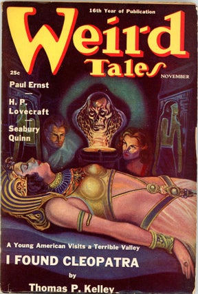 Item #36852 WEIRD TALES. WEIRD TALES. November 1938. . Farnsworth Wright, No. 5 Volume 32