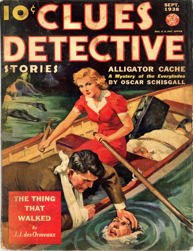 Item #36891 CLUES. 1938. . Frank E. Blackwell CLUES: DETECTIVE STORIES. September, No. 4 Volume 40.