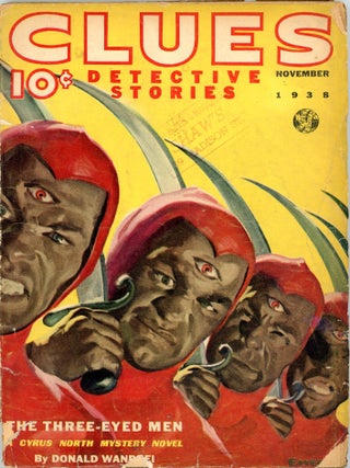 Item #36893 CLUES. Cornell Woolrich, 1938. . Anthony Rud CLUES: DETECTIVE STORIES. November, No....