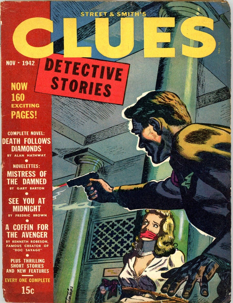 CLUES. 1942 CLUES: DETECTIVE STORIES. November, Volume.