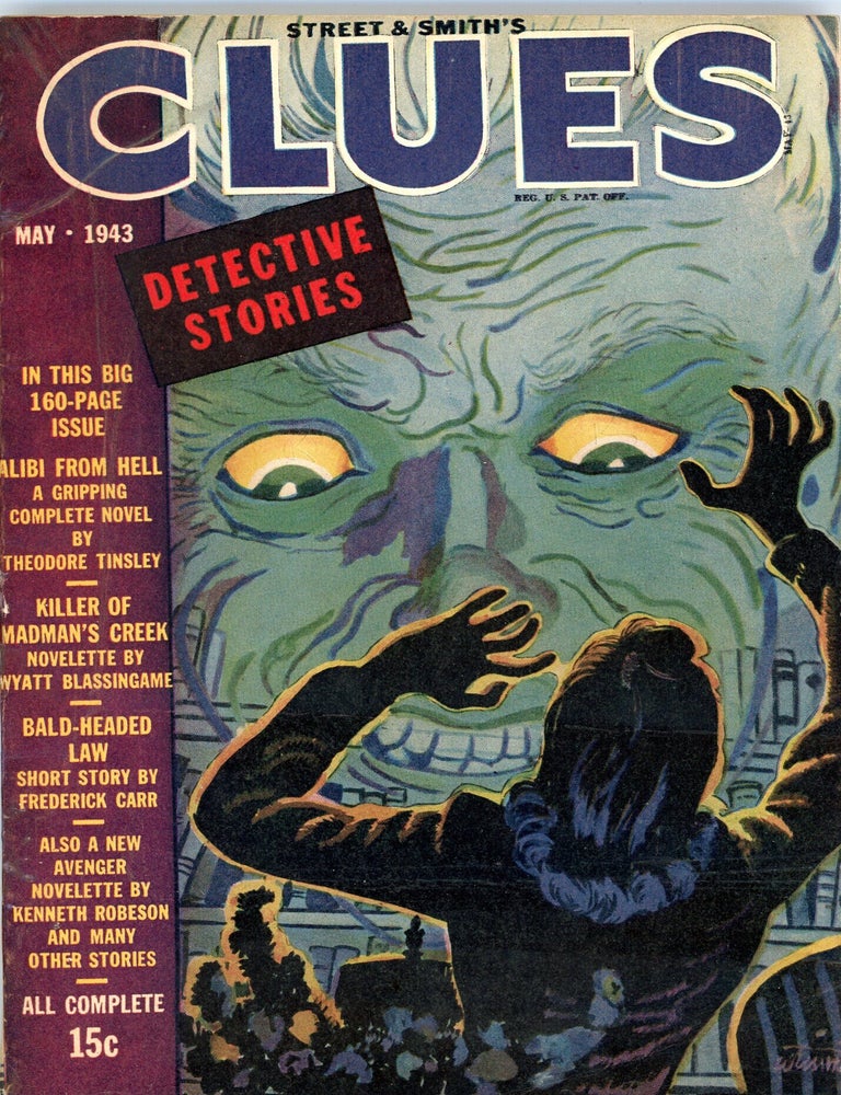 CLUES. 1943 CLUES: DETECTIVE STORIES. May, Volume.