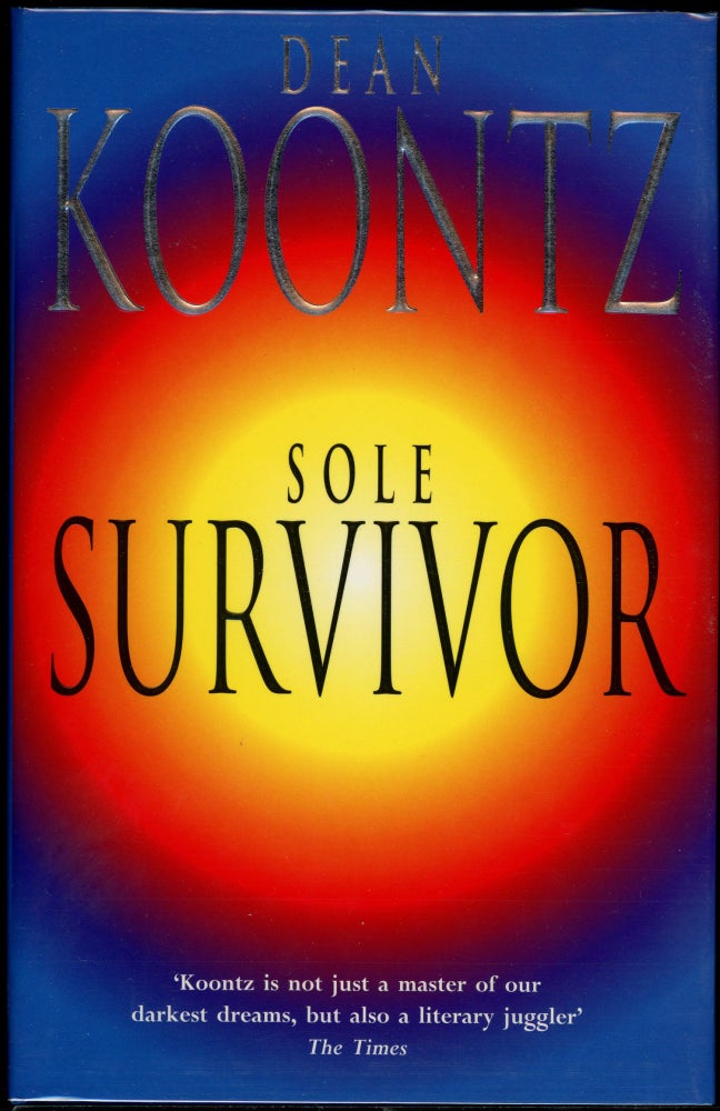 Item #4577 SOLE SURVIVOR. Dean R. Koontz.