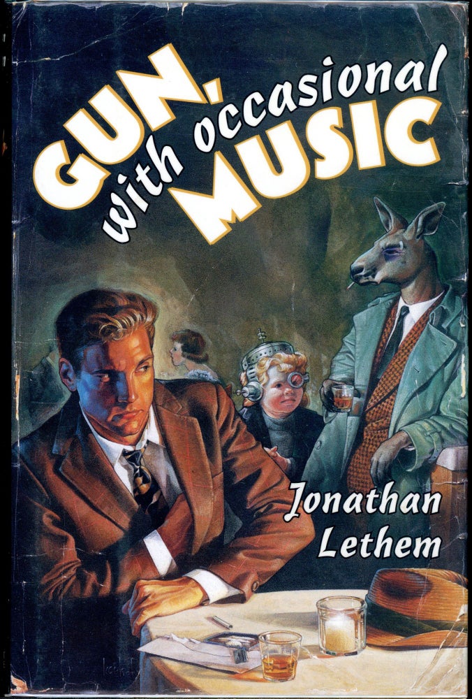 Item #4668 GUN, WITH OCCASIONAL MUSIC. Jonathan Lethem.