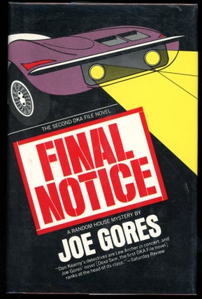 Item #5479 FINAL NOTICE. Joe Gores